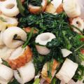 aimama035's cooksnap of when they made 春菊とちくわの中華風炒め物.