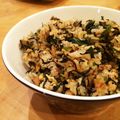 たべたいち's cooksnap of when they made 梅かつおひじきチャーハン.