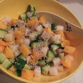 カバゴン's cooksnap of when they made 柿と大根ときゅうりの酢の物♡.