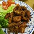 ピーチ♡チョコレート's cooksnap of when they made 鶏皮唐揚げ? いやいや豚バラだよ‼.
