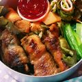 meiema's cooksnap of when they made ご飯がススム！ナスの豚バラ巻き.
