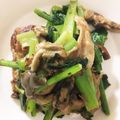 にゃんにょ's cooksnap of when they made 塩麹でしっとり豚と小松菜のカレーマヨ炒め.