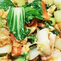 hikaruko33's cooksnap of when they made 簡単☆チンゲン菜のカニ玉炒め.