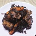 とりてんちゃん's cooksnap of when they made お弁当にも！豚肉deご馳走ひじき煮物.