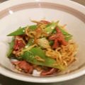 さゆとまみ's cooksnap of when they made ★豚肉、千切り大根のにんにく炒め★.