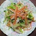 ぶぅぅー's cooksnap of when they made ◇チキンと水菜の熱々ドレッシングサラダ◇.
