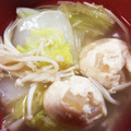 ペリーヌ★'s cooksnap of when they made 簡単節約✿白菜とお豆腐つくねのスープ.