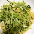 nerigoma's cooksnap of when they made 簡単！水菜のガーリック炒め★.
