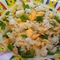 orchid61v's cooksnap of when they made ヘルシー！鮭フレークとピーマンの炒飯風！.