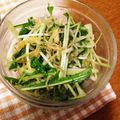 peanut32m's cooksnap of when they made 水菜ちりめんじゃこサラダ.