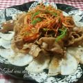 ねっちゃんっ's cooksnap of when they made 焼き大根に甘辛お肉と野菜のせて♪.