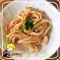 kiriken120's cooksnap of when they made お好み焼き風 焼うどん.