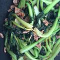 ＊ri＊a's cooksnap of when they made ターサイひき肉ピリ辛炒め.