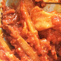 にしだぁ's cooksnap of when they made たたきごぼうと豚肉のトマト煮.