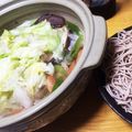 ちーねぇさん's cooksnap of when they made 豚レタスしゃぶしゃぶ蕎麦鍋.