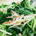 みぽぴぽ's cooksnap of when they made お弁当に♪あと一品、という時の水菜チン☆.