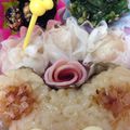 はまぢママ's cooksnap of when they made お弁当に♡ハムでお花.