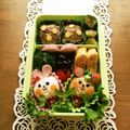 vivian☆'s cooksnap of when they made キャラ弁＊簡単♪クリスマスアニマル弁当.