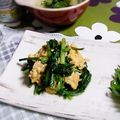 ＴＯＭＯＷＡＴ's cooksnap of when they made 春菊のふんわり卵いため.