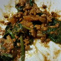 ami-rarara's cooksnap of when they made ほうれん草とひき肉のカレー炒め.