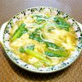 アイリッシュショコラ's cooksnap of when they made 小松菜のたまごスープ.