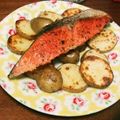 よしみるく's cooksnap of when they made 鮭のバター焼き　じゃがいも添え.