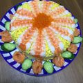 あけばあば's cooksnap of when they made バースデー寿司ケーキ.