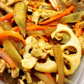 やぬりん's cooksnap of when they made 豚肉と蓮根のきんぴら.