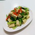 Ruri03's cooksnap of when they made 高野豆腐と人参小松菜の胡麻和え.