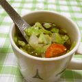 赤い電話's cooksnap of when they made 超簡単！レンジで♪一人分の具沢山味噌汁♪.