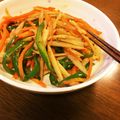 いずみこ's cooksnap of when they made ☆レンコンとピーマンと人参のきんぴら☆.