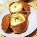 dorachan＊'s cooksnap of when they made ミートソースで簡単♪ミートグラタンパン☆.