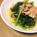 りんごのポタージュ's cooksnap of when they made 塩麹でしっとり豚と小松菜のカレーマヨ炒め.