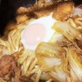 クックLH7A86☆'s cooksnap of when they made すき焼き鍋焼きうどん.