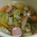 megomo's cooksnap of when they made 具だくさんウインナースープ.