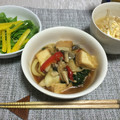 tomboyasuka's cooksnap of when they made 厚揚げとキノコとチンゲン菜のうま煮.