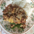 mizumelo's cooksnap of when they made ■きのことコンビーフのマヨ玉炒め■.