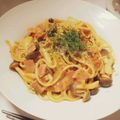 seeeeh's cooksnap of when they made ベーコンとしめじのトマトクリームパスタ.