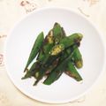 ☻ひぃとママ☻'s cooksnap of when they made フライパン1つ◇オクラのおかかバター副菜.