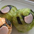 てる坊's cooksnap of when they made 簡単ザクおにぎり★ガンダム（キャラ弁）.