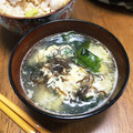 YUKIKI☆'s cooksnap of when they made わかめとふんわり玉子の簡単スープ.
