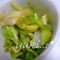 yukiはぴ's cooksnap of when they made ３分料理☆水菜・いか燻製でシャキッと浸し.