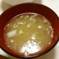 クックUULGPP☆'s cooksnap of when they made 大根&生姜おろし、豆苗、キヌアのお味噌汁.