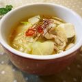runa10's cooksnap of when they made 豚肉のスープ(辛み調節 韓国風).