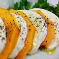 ☆てっぺい's cooksnap of when they made めっけもん♪簡単に～柿のカプレーゼ.