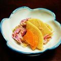 hinahikka's cooksnap of when they made 菊と野菜の酢醤油漬け.
