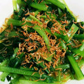 quinne's cooksnap of when they made 小松菜と小エビの煮びたし.