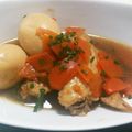 クックRYTDC4☆'s cooksnap of when they made フライパン１つで♪手羽元と玉子の煮物.