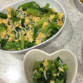 クック8HC8EM☆'s cooksnap of when they made 麺つゆで簡単✩小松菜としらすの炒り卵和え.