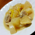 まぐゆ's cooksnap of when they made ◎ほろ旨大根と鶏ももごま味噌煮◎柚子のせ.